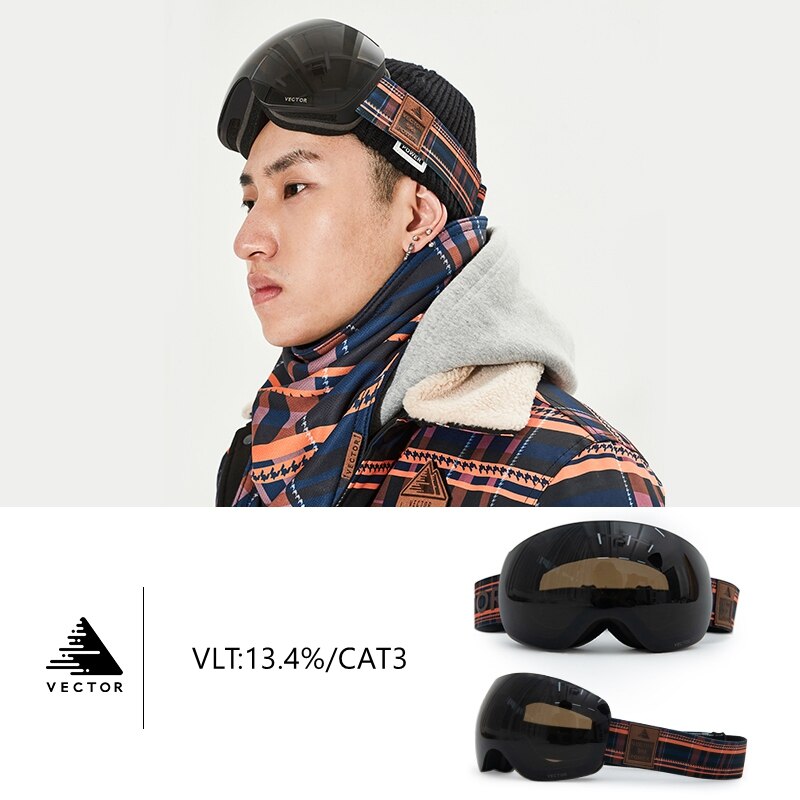 Skibrillen voor heren dames dubbele lagen  uv400 anti-condens grote skibrillen skibrillen sneeuw volwassenen snowboardbrillen ski-uitrusting: Kleur 11