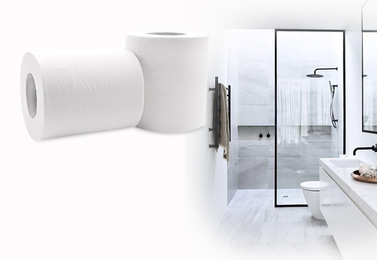 10 Rolls Skin-friendly Paper Towels Toilet Tissue 4 Layer Toilet Tissue Home Bath Toilet Roll toilet paper Soft Toilet Paper