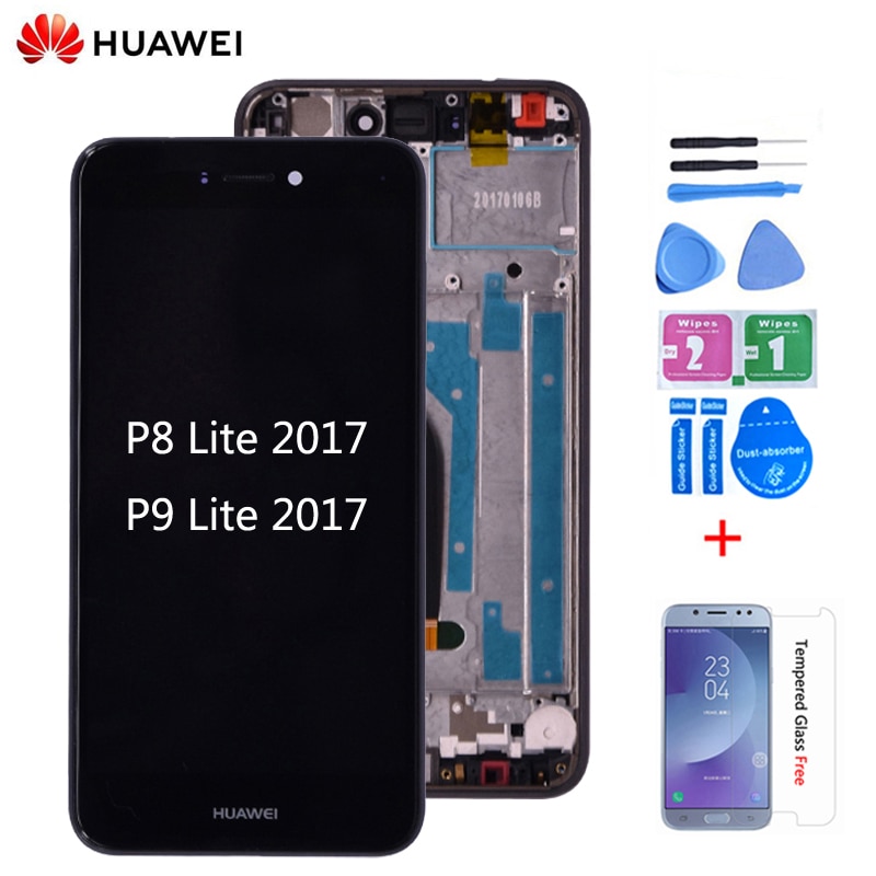 Pour Huawei P8 lite PRA-LA1 PRA-LX1 LCD écran tactile numériseur avec assemblage de cadre pour huawei p9 lite LCD