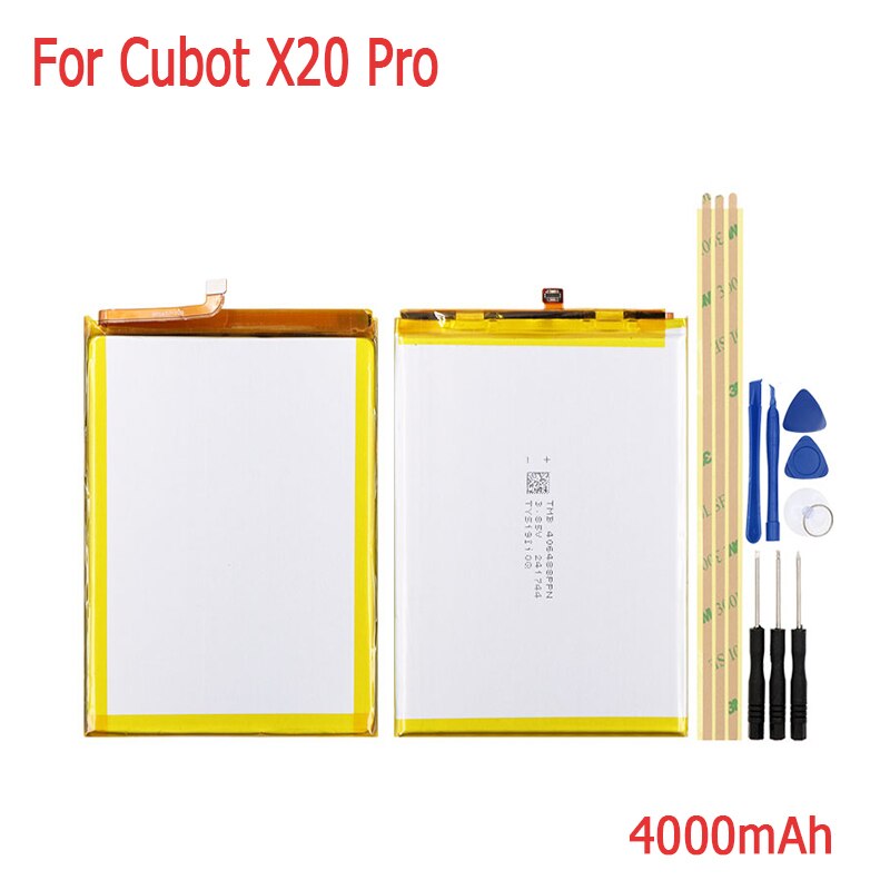 Batería de repuesto para Cubot X18 Plus, X19, P20, X20, ProX15, para Cubot P30, X17S, X17, X16, con herramienta de: X20 Pro
