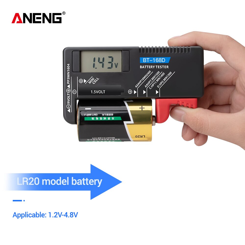Universal- Digital Batterie Kapazität Tester BT-168D kariert Ladung Indicador de Bateria Diy Elektronische Prüfung BT168 Tester