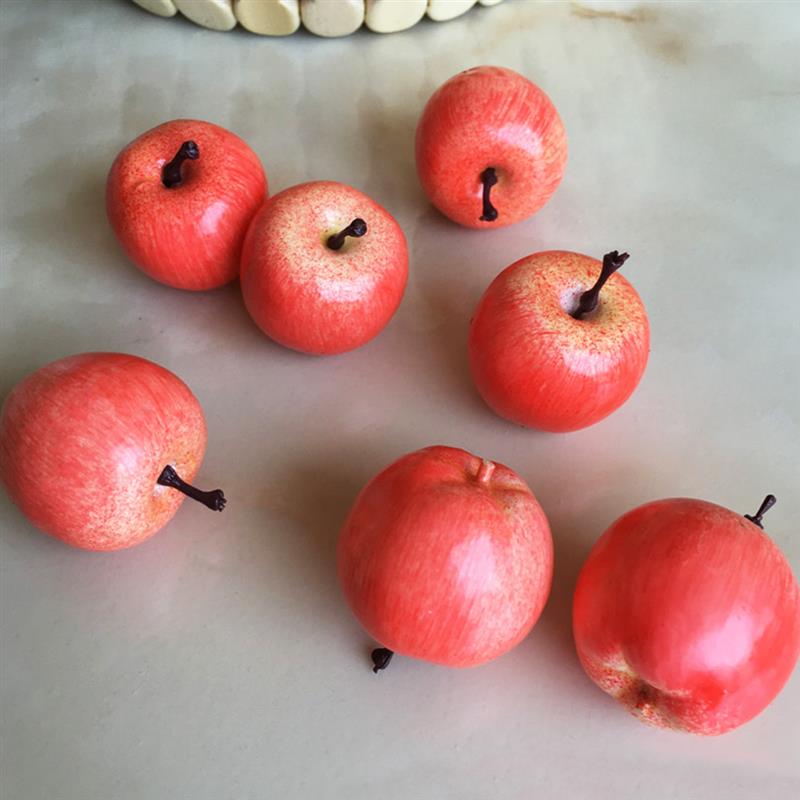 25 st verklighetstrogen konstgjord äpple mini härlig dekor frukt konstgjord frukt foto rekvisita fotografi rekvisita heminredning tillbehör
