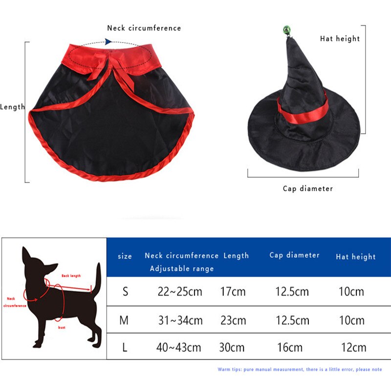 Halloween Huisdieren Kostuum Sets Hoed Heks Mantel Halloween Decoratieve Katten Honden Lace-Up Verstelbare Kiel Met Cap Festival Huisdier jurk