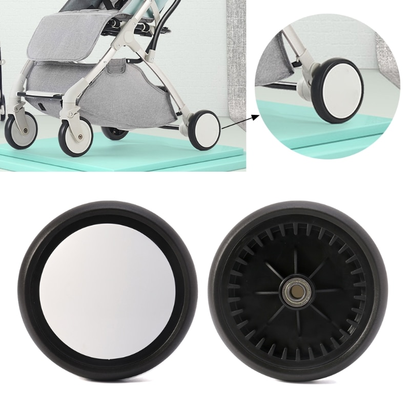 Baby Strollers Front/Rear Wheels Pushchair Back Rubber Wheel Kids Yoya Pram Stroller Accessories For with tools Stroller Wheel