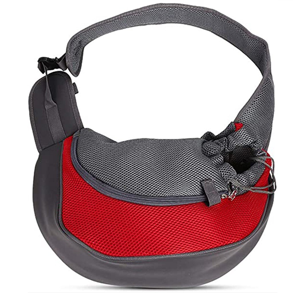 Portable Pet Dog Cat Backpack Carrier Shoulder Bag Rucksack Pet Travelling Bag: Red