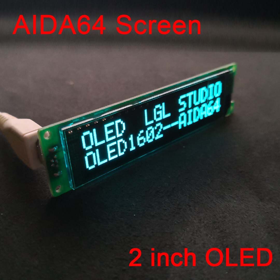 2 &quot;Usb Oled AIDA64 Chassis Scherm AIDA64 Secundaire Screen Desktop Pc Computer Sub Screen Status Informatie Display