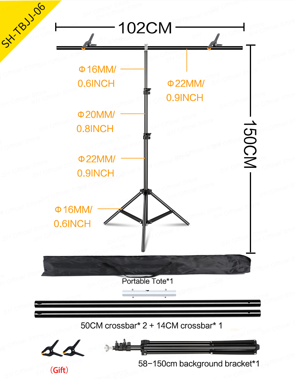SH Photography1.5*2/2*2M T-Shape Fondale Sfondo Supporto Telaio Sistema di Supporto Kit Per Studio Fotografico Video Chroma Chiave Con Festa: royal blue