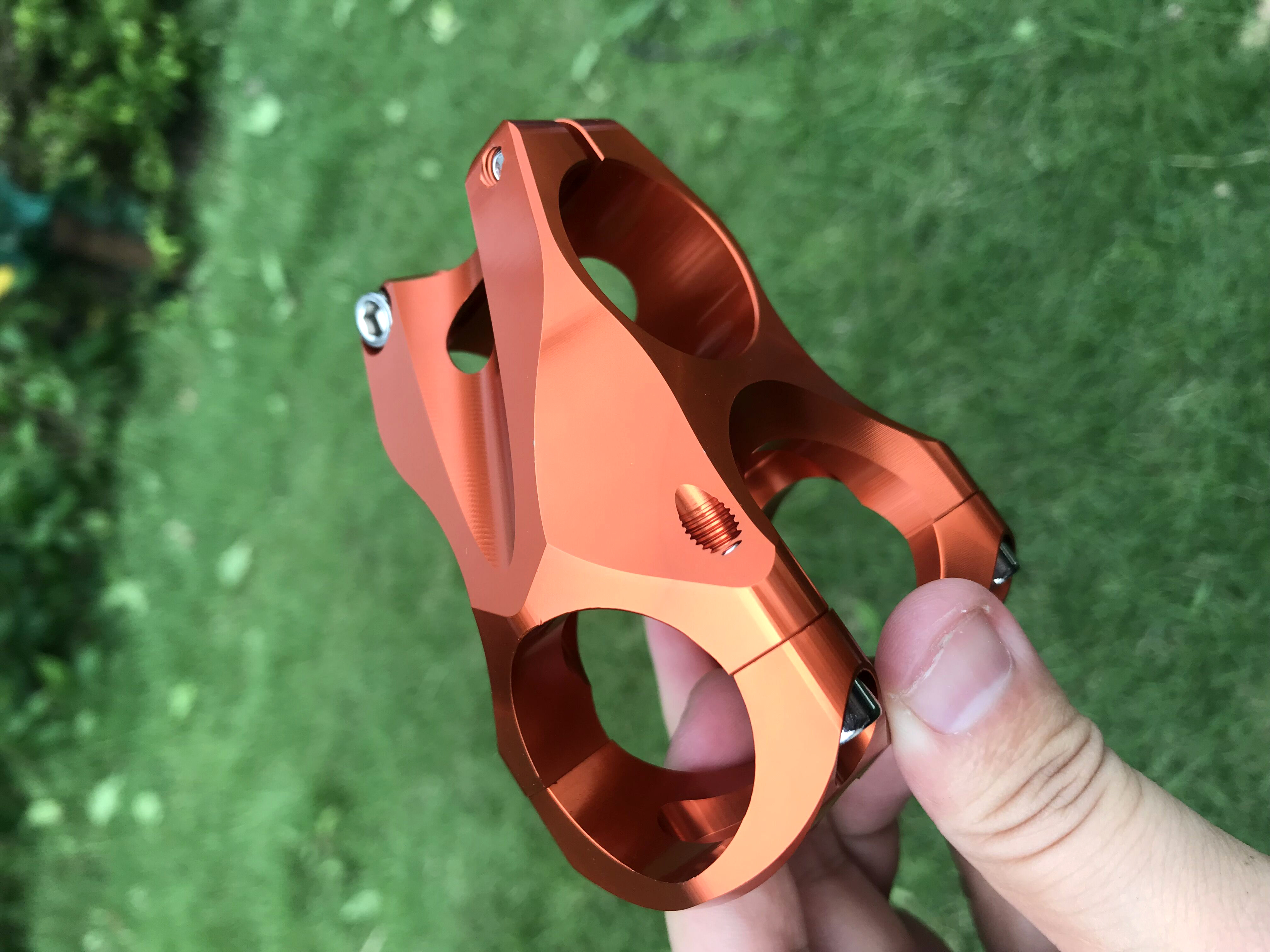 RYET – tige de vélo CNC ultralégère, 45mm, guidon de 31.8mm, 0 degré de montée, FR AM Enduro 28.6mm, pièces de vélo de montagne: steel orange