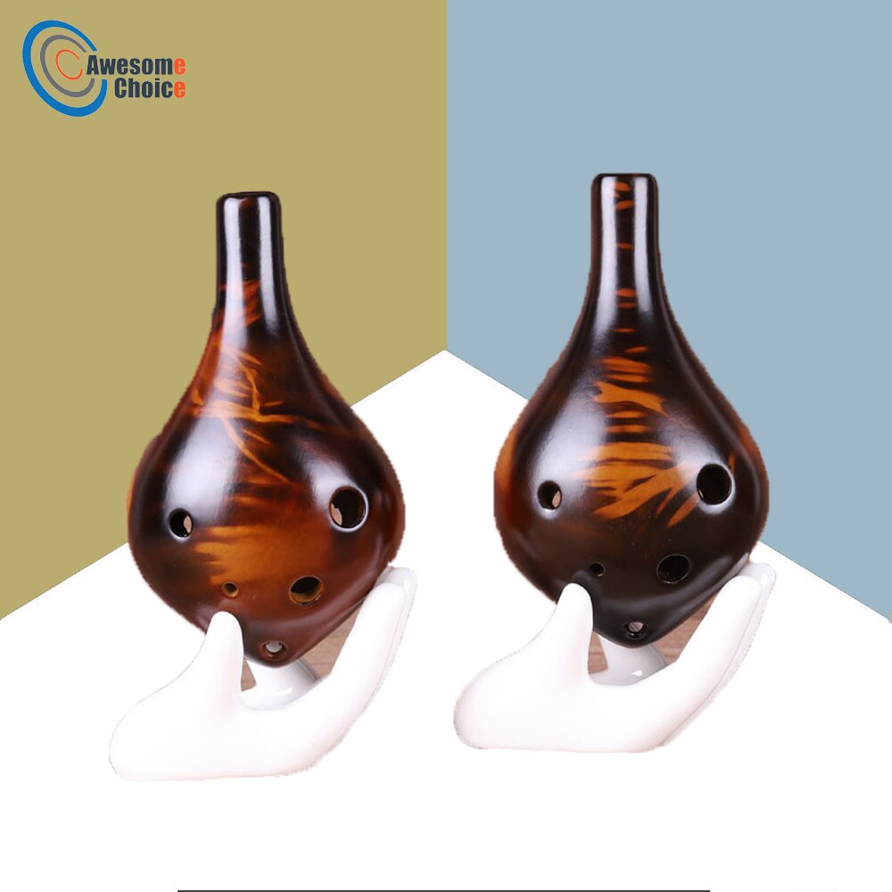 6 Hole Ceramic Ocarina Alto C Tone Classic Gourd F... – Vicedeal