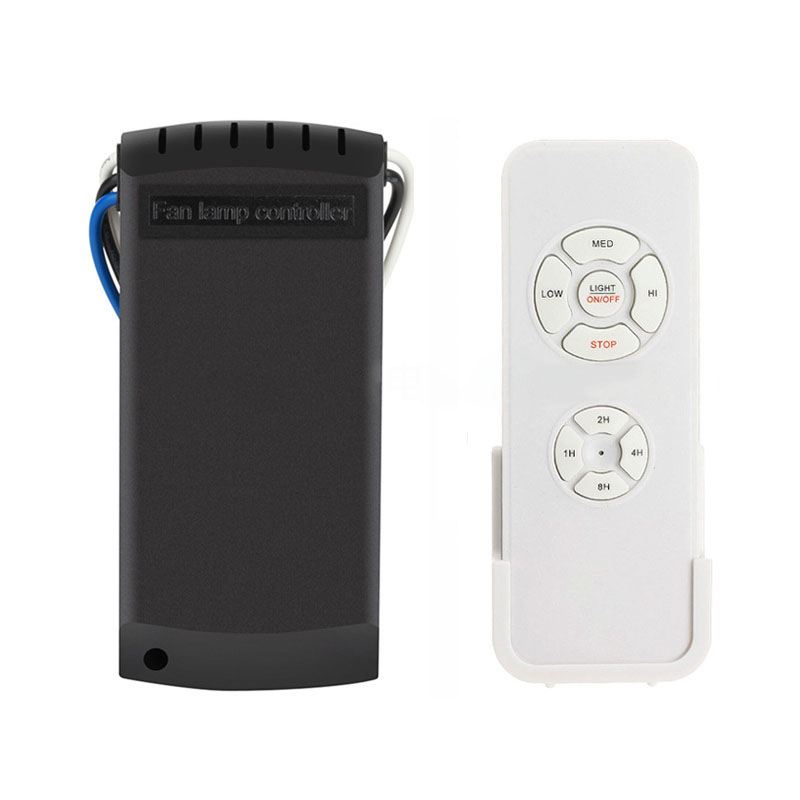 Universele Plafond Ventilator Lamp Afstandsbediening Kit 175V ~ 265V Timing Draadloze Schakelaar Aangepast Windsnelheid Zender ontvanger
