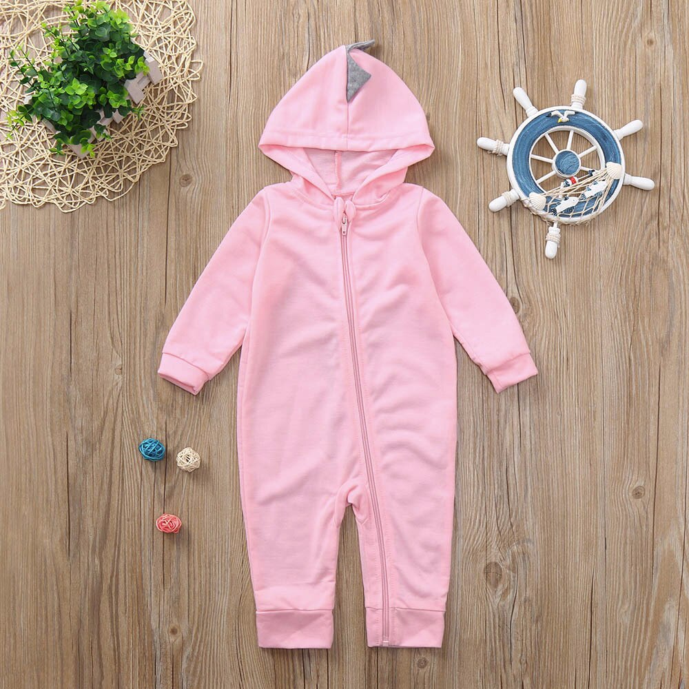 Vêtements pour bébés, combinaison modèle modèle vêtements décontractés, barboteuse dinosaure, à capuche, pour garçons et filles, combinaison animaux mignonne