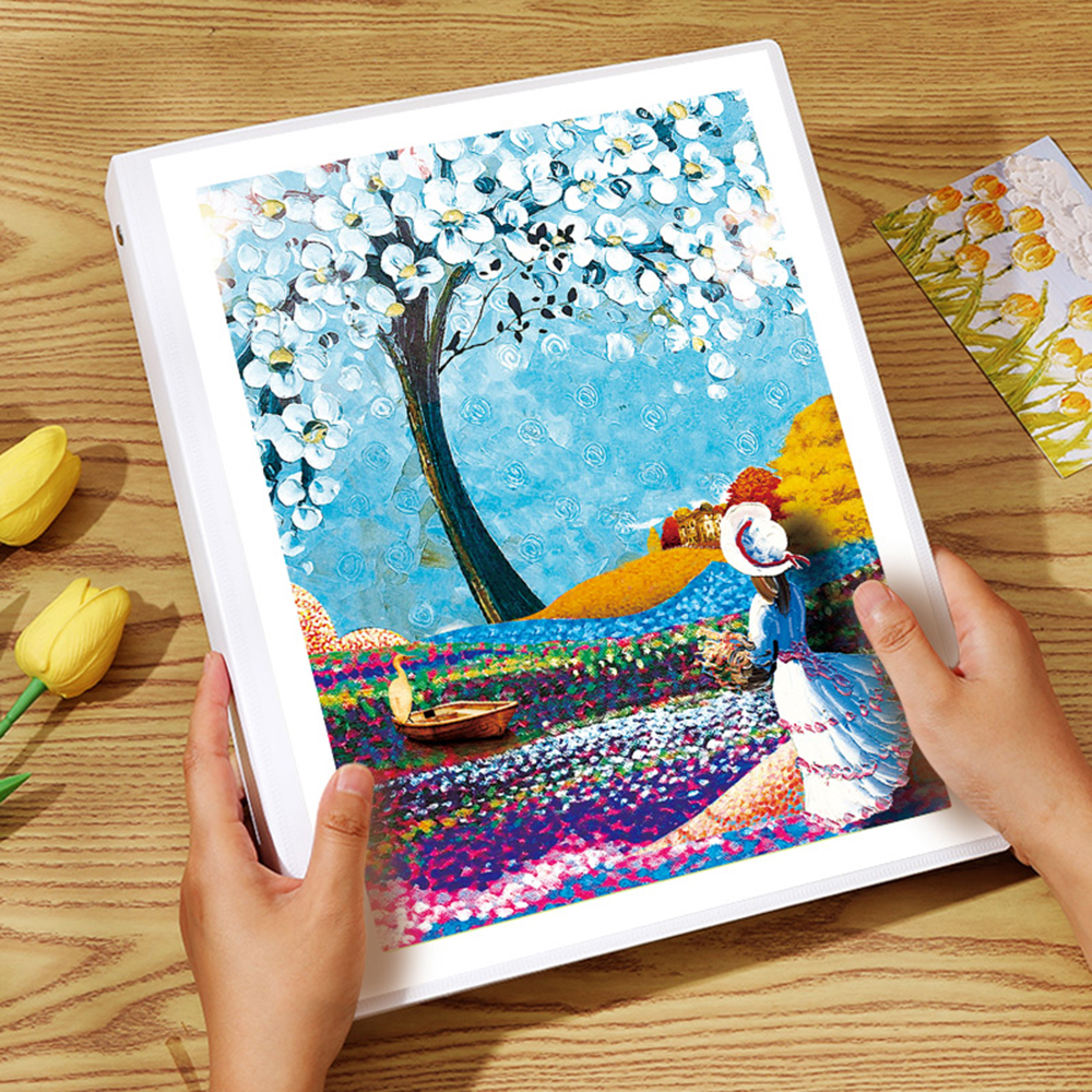 Loose-leaf Photo Album Large Capacity 30/40 Pages DIY Self Adhesive Commemorative Photo Storage Scrapbook Family Memory Book: Burgundy