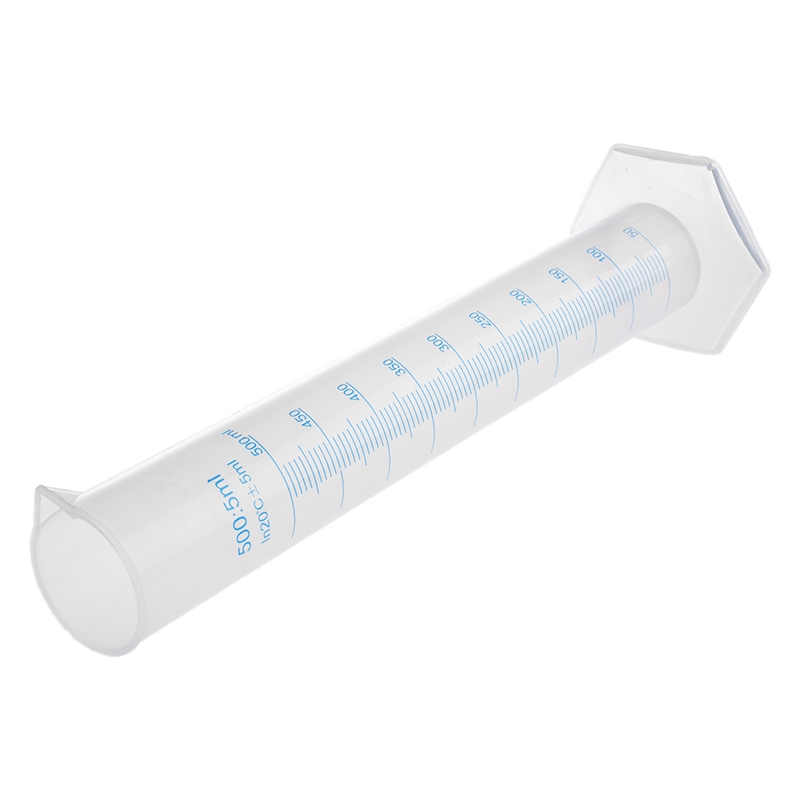 500 ml Plastic Transparent graduated tube.