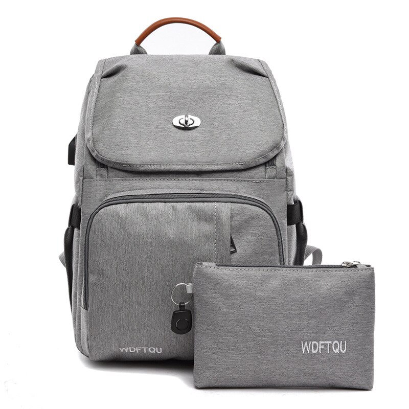 Conjunto de 2 mochilas para mamás, mochila de maternidad, bolsas de pañales de gran capacidad para el cuidado del bebé, resistentes al agua: BZT054B