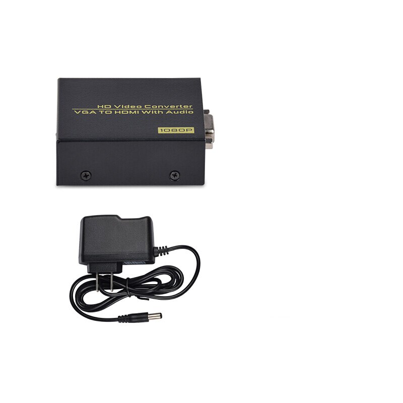 VGA audio to HDMI video converter audio sync output VGA input HDMI output computer monitor HD 1080P