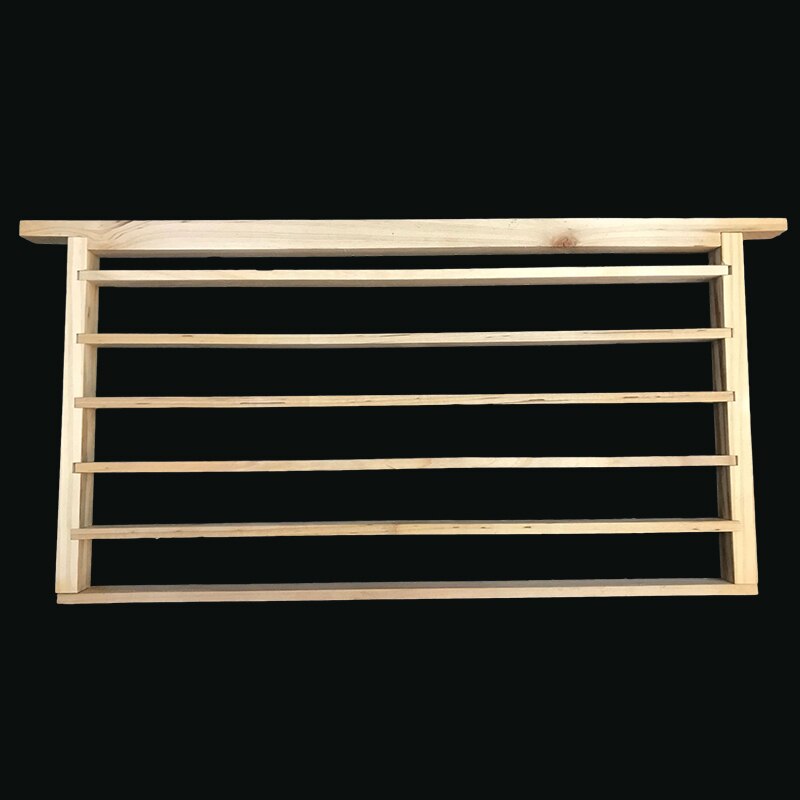 5pcs Royal jelly frame rearing queen bee cultivation Installation of double row royal jelly storage strip beekeeping tools: 7 pcs wooden-frame