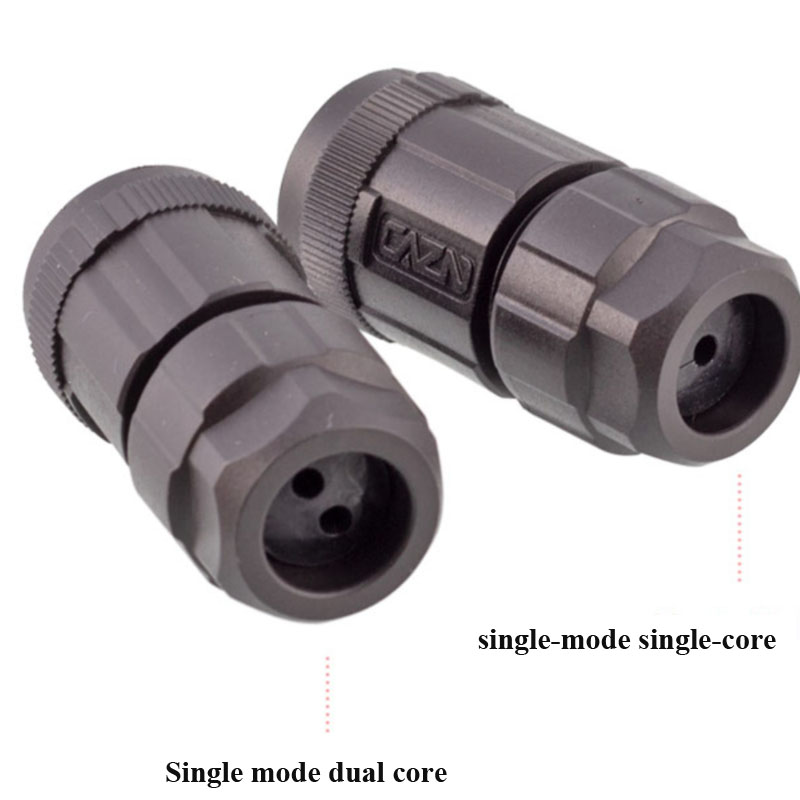 Wasserdichte LC/SC-Glasfaser-Steckdose für Höhle Außenbereich, IP67, FDDI, Einzelmodus, Einzelkern, Dual-Ader-Stecker, SC-Glasfaserkabel