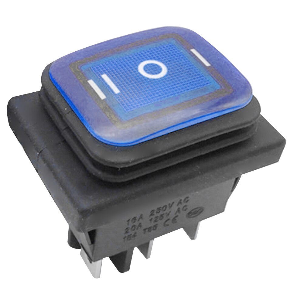 Vedenpitävät autotarvikkeet venetarvikkeet auton osat päälle/pois-kytkin muovinen vipu 6- nastainen vene led-valolla