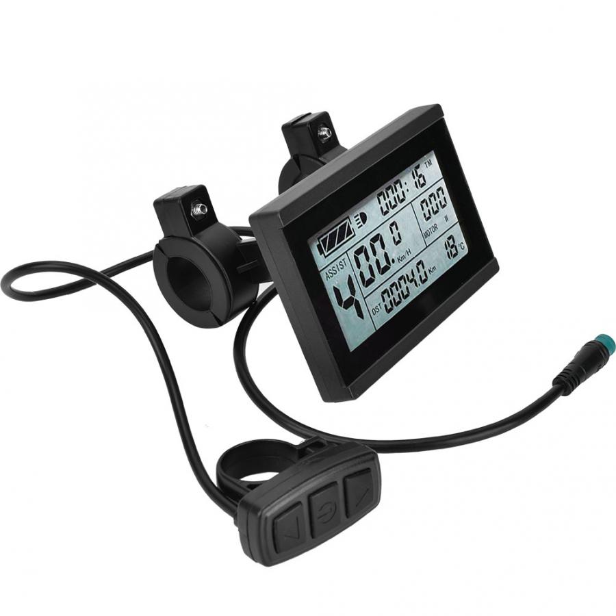E-bike Motor KT-LCD3 Plastic Electric LCD Display Meter with Waterproof Connector for Bicycle Modification Apply to KT-Controlle