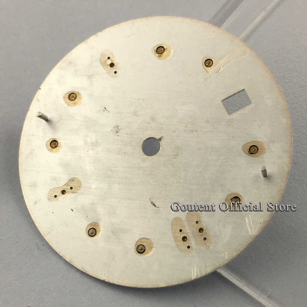 Groene Lichtgevende Goutent 31Mm Steriele Wijzerplaat Witte Wijzerplaat Fit Voor NH35 NH35A Nh36 Beweging Horloge Onderdelen Voor Mannen