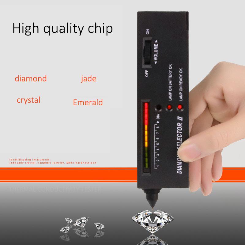 Diamant Tester pen V2 Professionele Hoge Nauwkeurigheid Edelsteen Gem Jewelry Watcher Selector Tool LED Diamond Indicator Test Pen