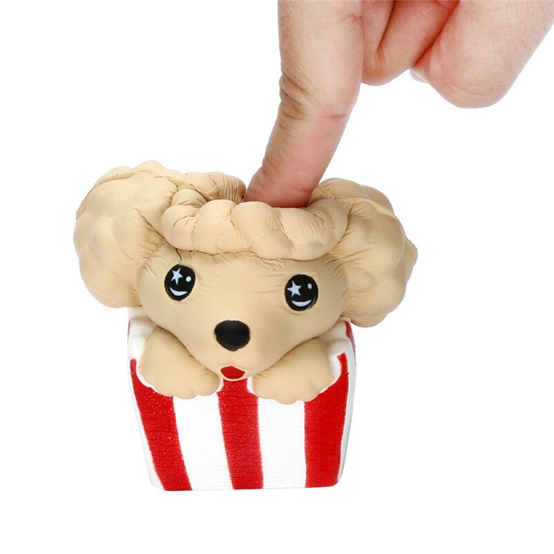 Leuke Popcorn Hond Squishies Langzaam Stijgende Simulatie Geurende Zachte Squeeze Toy Stress Relief Originele Pakket Grappig Voor Kid Toy