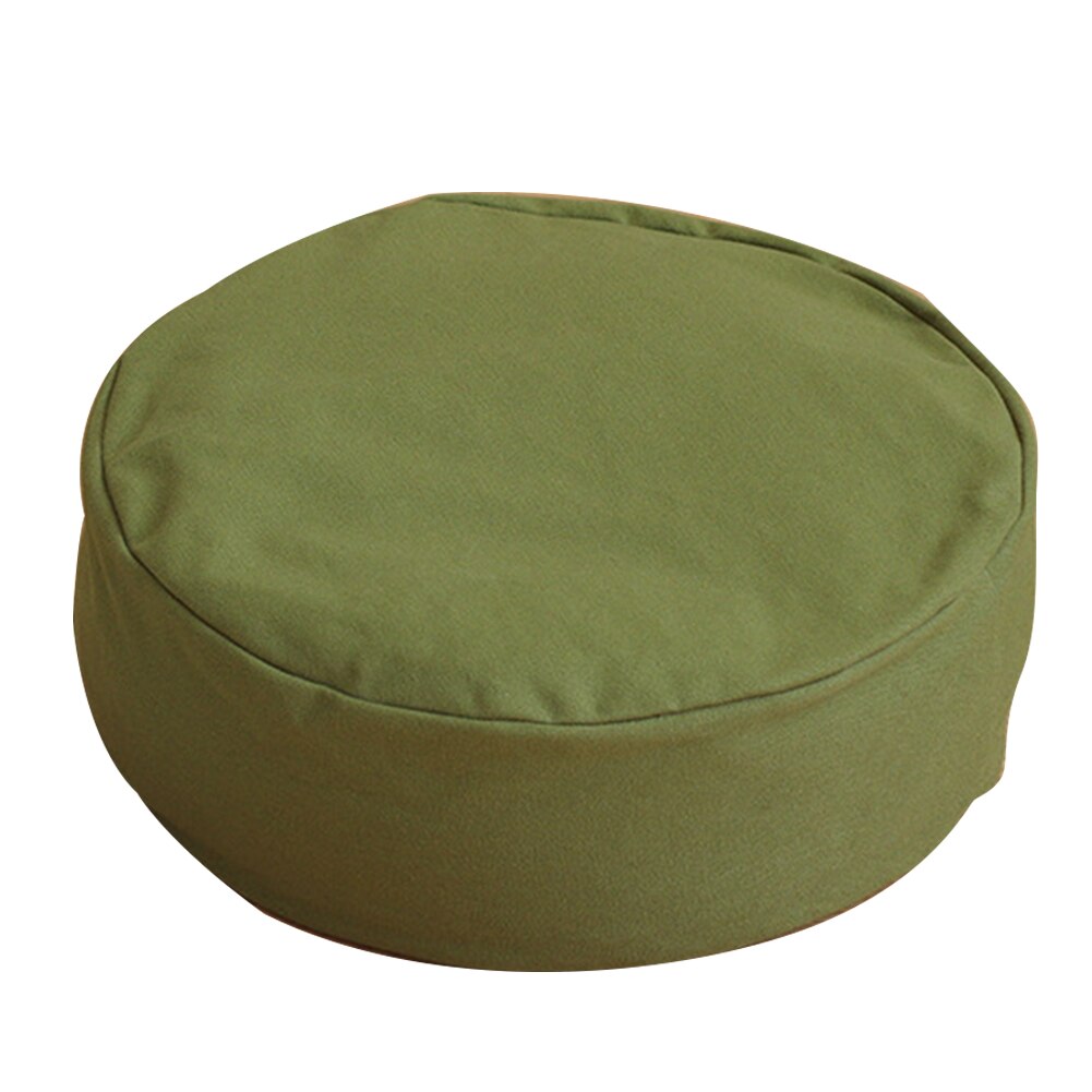 Soft Solid Washable Support Round Pillow Comfortable Zippered Yoga Meditation Cushion Office Removable With Buckwheat Filled