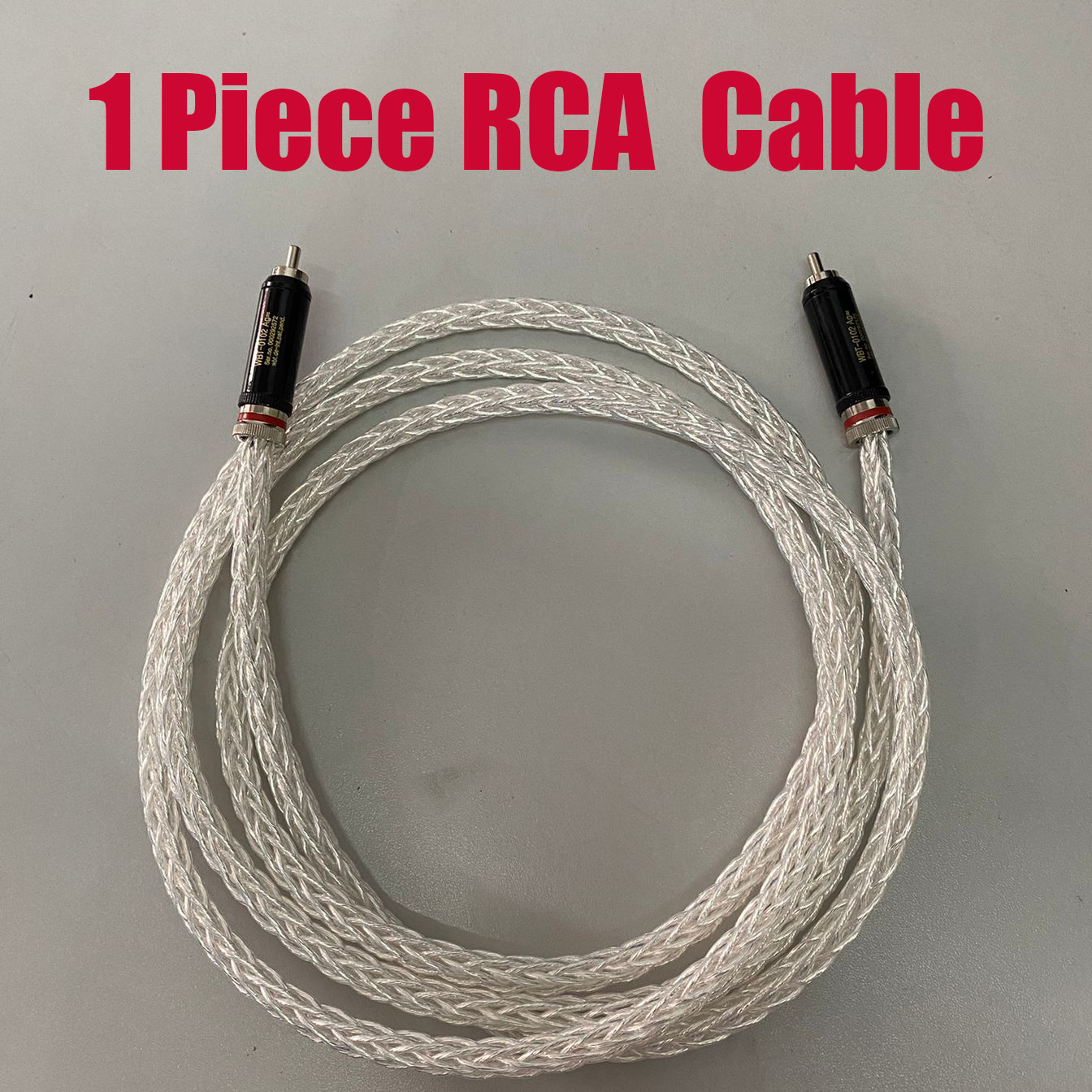 Hifi Audio RCA Cable 7N OCC Silver Plated WBT RCA Plug Self Locked RCA Cable for Amplifier DAC TV Car Audio 2RCA Cable: Yellow / 1.2m