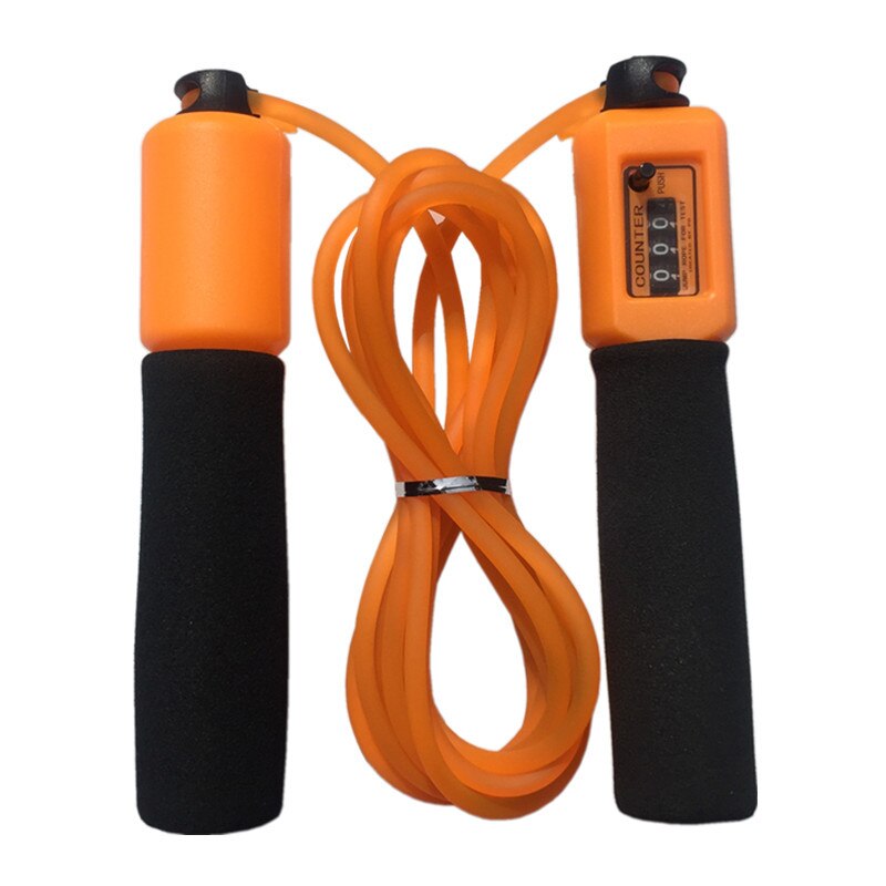 3 años + niños saltar a la cuerda saltar cuerda longitud ajustable conteo automático Fitness pérdida de peso ejercicio 2,8 m: Naranja