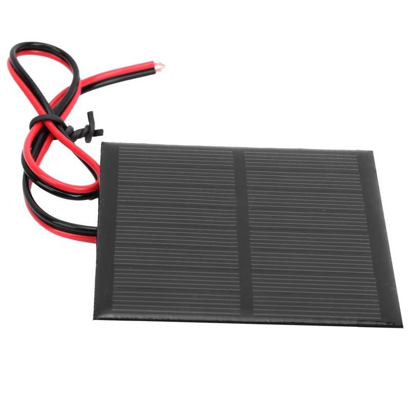 Battery Tester Battery Indicator Small Solar Battery Panel Polysilicon Epoxy Battery Module with 30cm Cable DC 4V 160mA