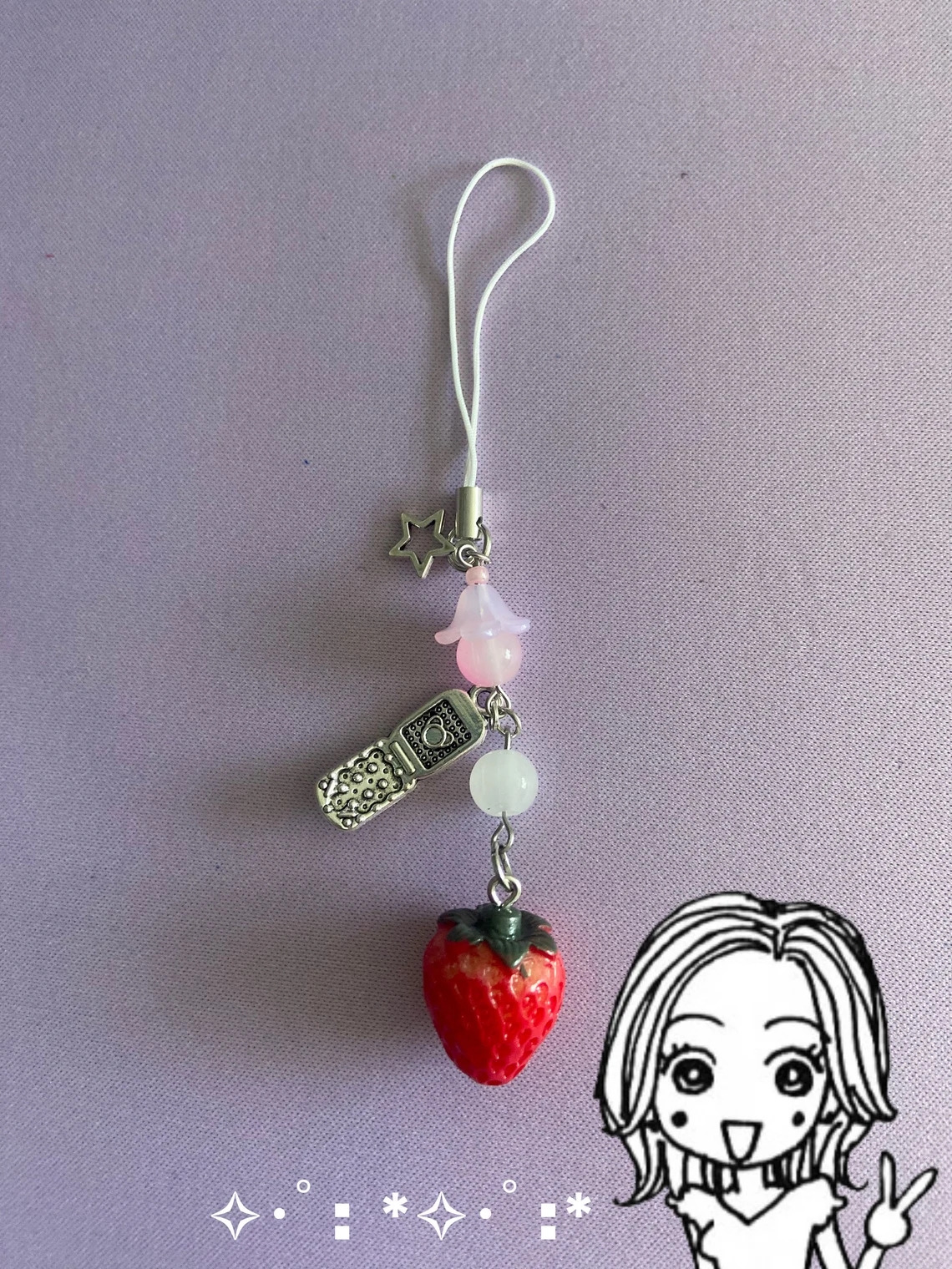 NANA matching Hachi and Nana phone charms: black