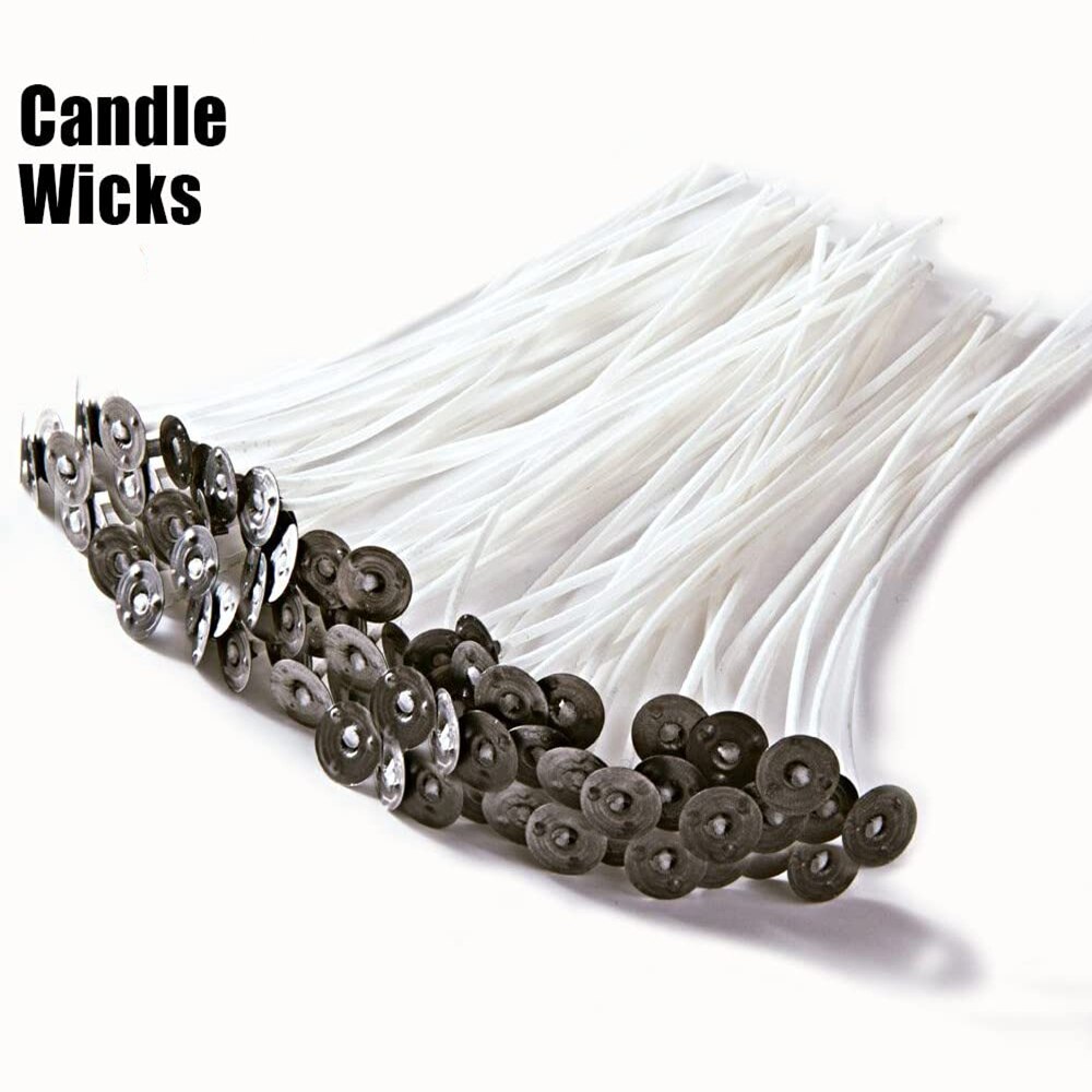 Candle Making Kits supplies DIY Craft Tools pouring pot holder wicks sticker Pin Vise candles tool for adults beginners: 15cm wicks 100pcs