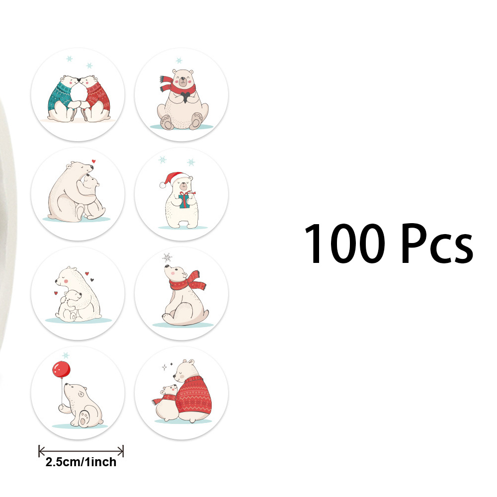 100-500 Stuks Cartoon Dieren Stickers Afdichting Etiketten Voor Leraar Kinderen Kind Briefpapier Dank U Business Inch 2.5 Cm Kawaii: Paars