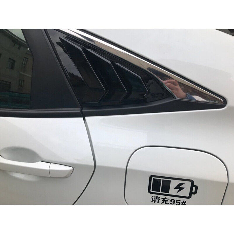 Para Honda Civic 10. a generación Sedan ventana lateral trasera persianas de ventilación de aire Scoop Shades cubierta molduras persianas accesorios de carbono para coche