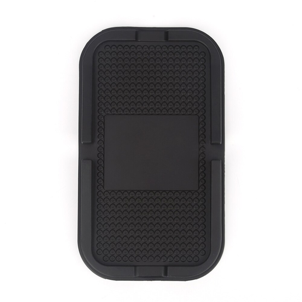 Biltilbehør anti-skli matte pad universal bil dashbord glidende silikon gummi gel matte mobiltelefon holder for smarttelefon: Svart