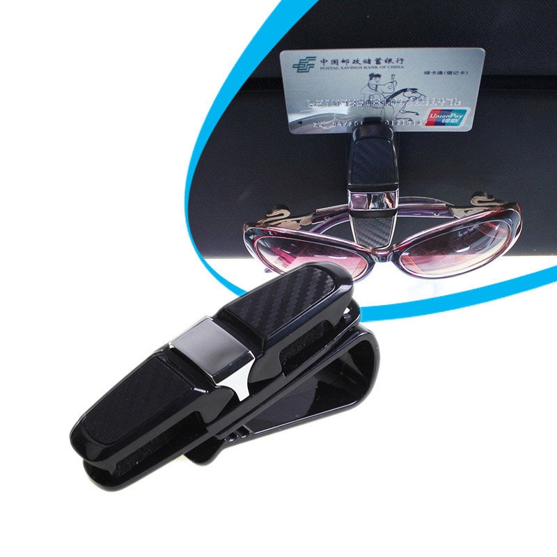 Auto-Styling 180 Graden Voertuig Zonneklep Zonnebril Brillen Glazen Houder Opslag Clip Creditcard Pakket ID Opslag Clip