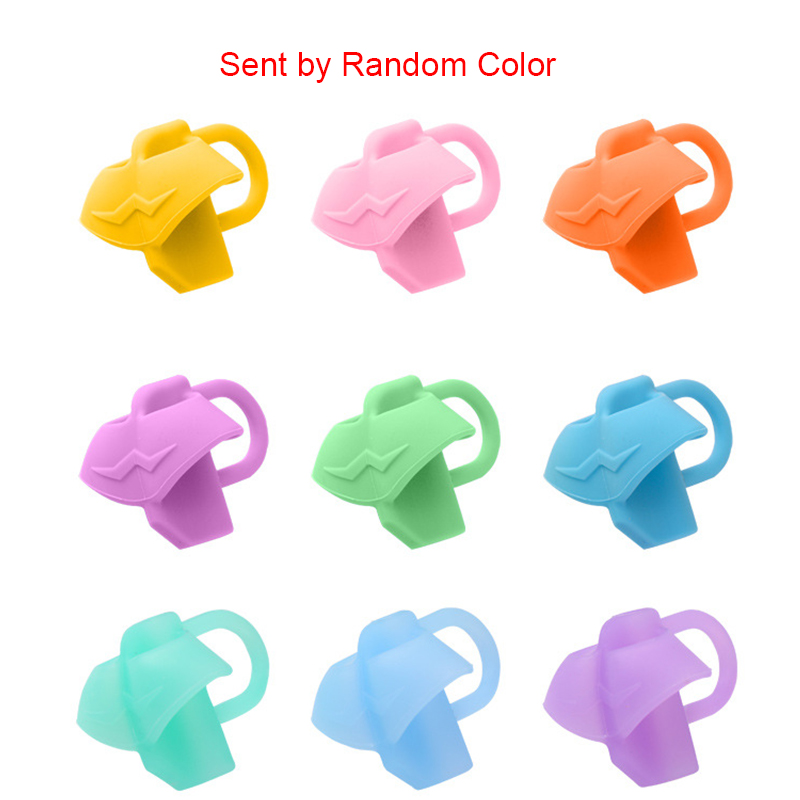 3pcs Magic Silicone Pencil Grip Beginner Writing Aid Tool Baby Double Thumb Posture Correction Tool Pen Holder Student Education