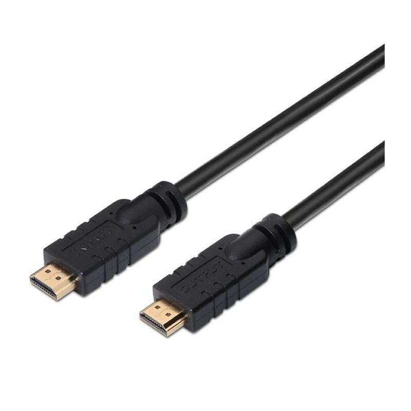 Kabel Hdmi Nanocable 10.15.1810-Alta Velocidad V1.4-Conectores Hdmi (Tipo Een) macho-Doble Ferrita-10 M-Negro