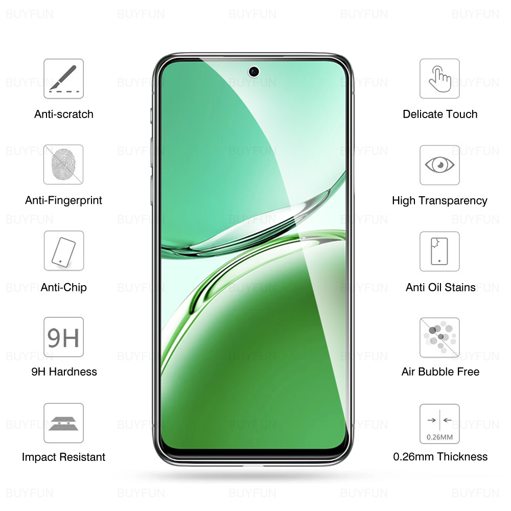 5Pcs Reno11F Glass Screen Protector For Oppo Reno12 F Reno11 F 5G Tempered Glass Protect Film OppoReno12F Reno 11 12 F 11A Cover