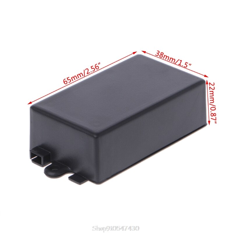 Waterproof Plastic Electronic Enclosure Project Box Black 65x38x22mm Connector N04 20