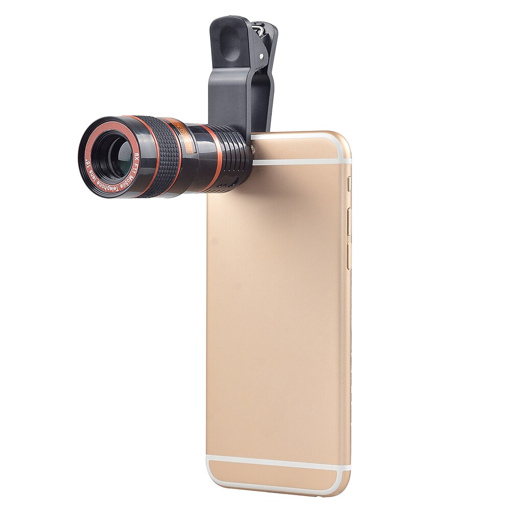 Apexel 8x Zoom Lentille de Télescope de Téléphone Portable pour iPhone 7 8 6plus Téléphone Portable Universel Lentilles de Caméra pour Samsung s9 xiaomi redmi