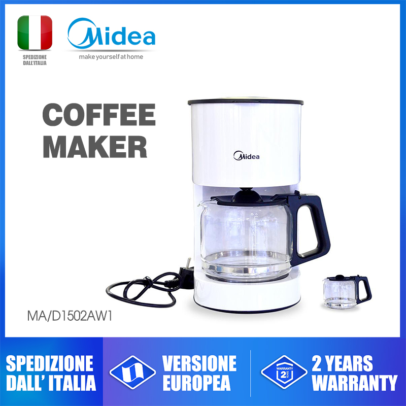 Midea MA-D1502AW1 Koffiezetapparaat Amerikaanse Familie Koffie Glas Drip Pot Cafe Machinemacchina Caffè Machine