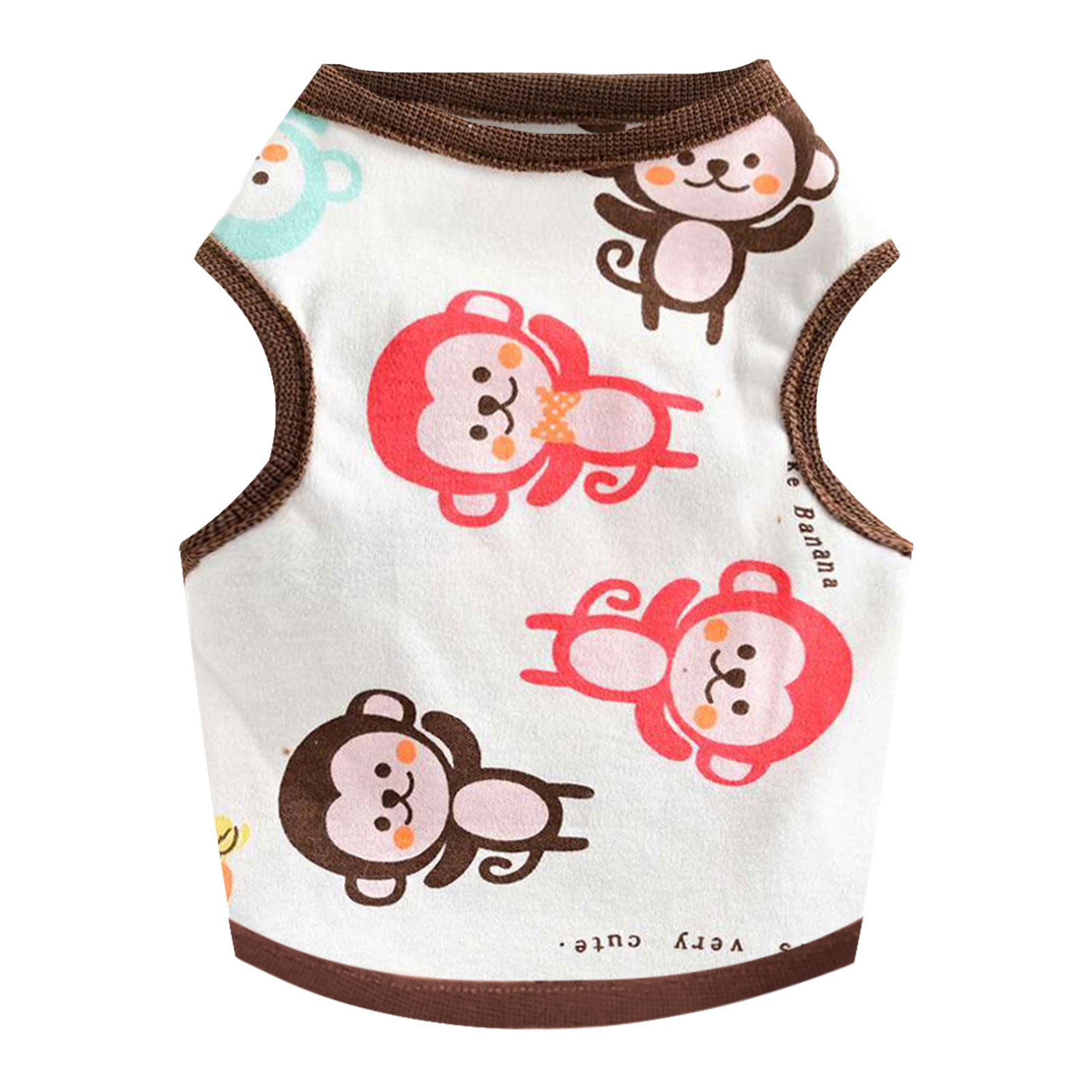 T-Shirt d'été fin et respirant pour chien de petite et moyenne taille, imprimé dessin animé mignon, vêtements Chihuahua Yorkshire GlaPet,: M / Rose