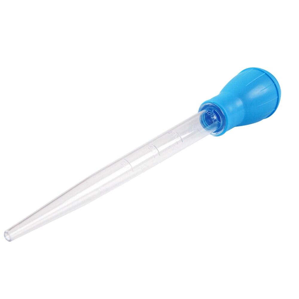 Dropper Pipette Cleaner Coral Feeder Schoonmaken Handleiding Aquarium Water Changer Bodemreinigers Draagbare Gereedschap: Blauw / 28cm