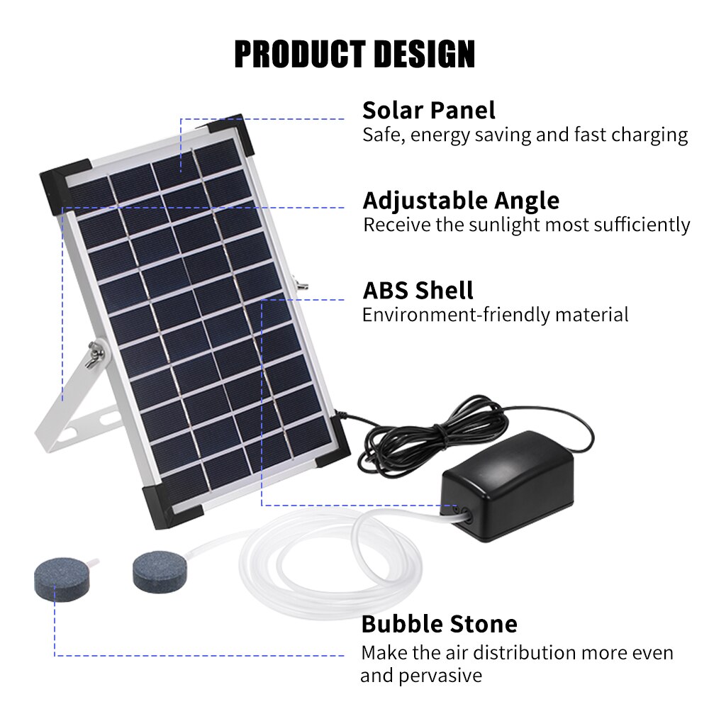 Solar Pomp Tuin Fontein Pool Waterpomp Vijver Plants Watering Solar Pomp Voor Aquarium Aquarium Beluchter Oxygenator Luchtpomp