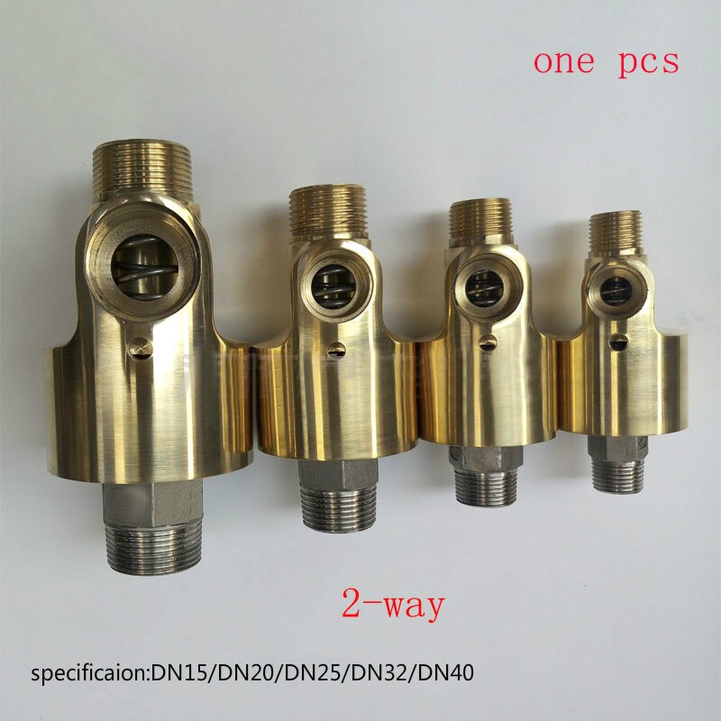 Messing rotary union high speed rotary joint hohe temperatur rotary union drehgelenk-anschluss für kühlung wasser links/rechts