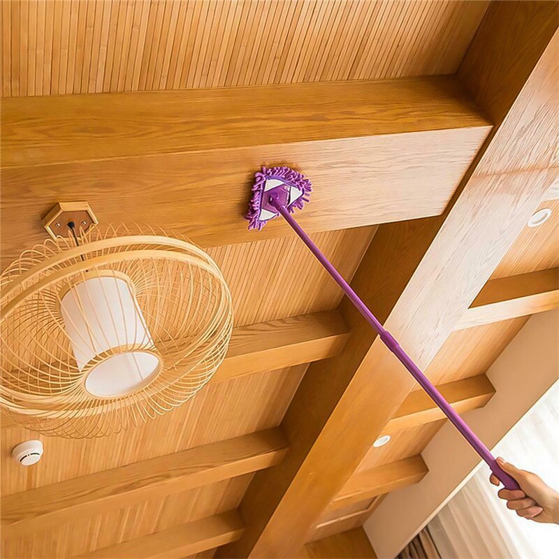 Mini dweil badkamer vloer schoonmaakgereedschap platte luie dweil muur huishoudelijke schoonmaakborstel herbruikbare doek wasbare microvezel stofborstel