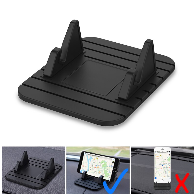 Auto Telefoon Houder antislip Mat Rubber Voor iPhone X XMAX Samsung S9 S8 Xiaomi Smartphone Mobiele Telefoon Stand bracket GPS Houder