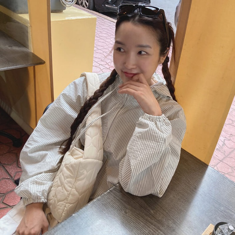 Koreanischen Stil Streifen Chaqueta Mujer Mit Kapuze Jaqueta Feminina Reißverschluss Casaco Sonnenschutz Jacken 2025, Frau Frühling Sommer Ropa