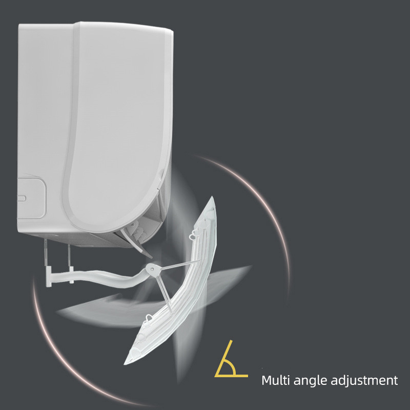 Adjustable Air Conditioning Wind Deflector Air Conditioner White Windshield DIY Drawing Air Baffle Shield Home Office Accessorie